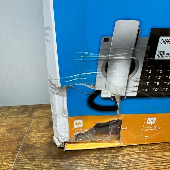 AT&T CL84207 2 Handset CordedCordless Phone AnsweringSystem. Smart Call Blocker - Picture 2 of 8